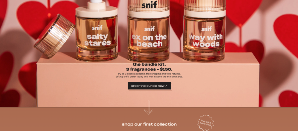 Snif - Try before you buy Ecommerce marketing